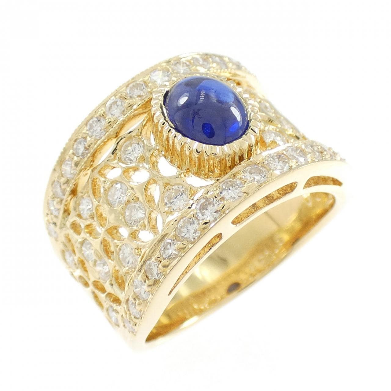 K18YG サファイヤ リング 1.03CT