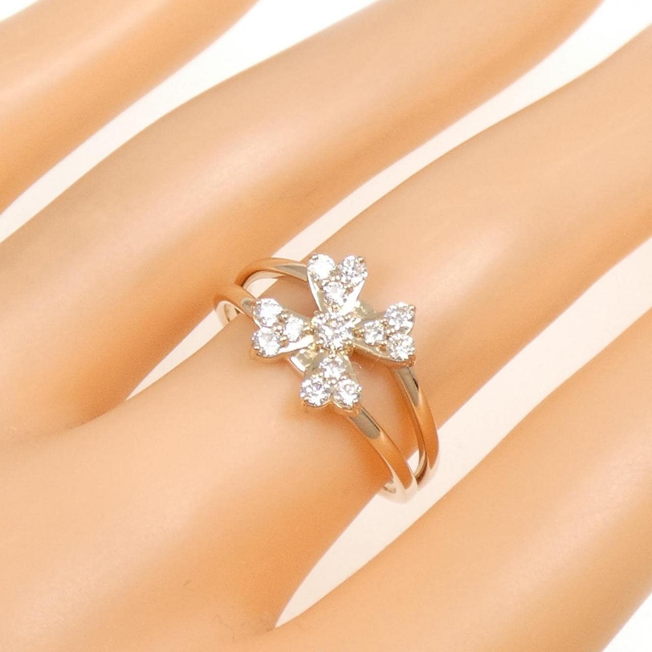 K18PG ダイヤモンド リング 0.41CT