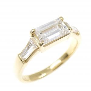 K18YG ダイヤモンド ピンキー リング 0.58CT
