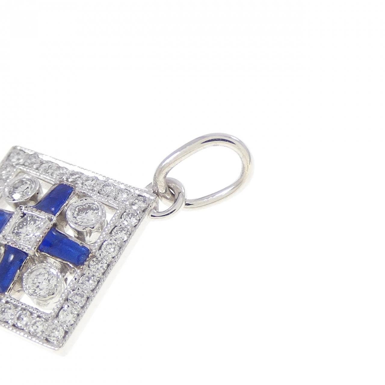 ティファニー チェッカーボード キー ペンダント