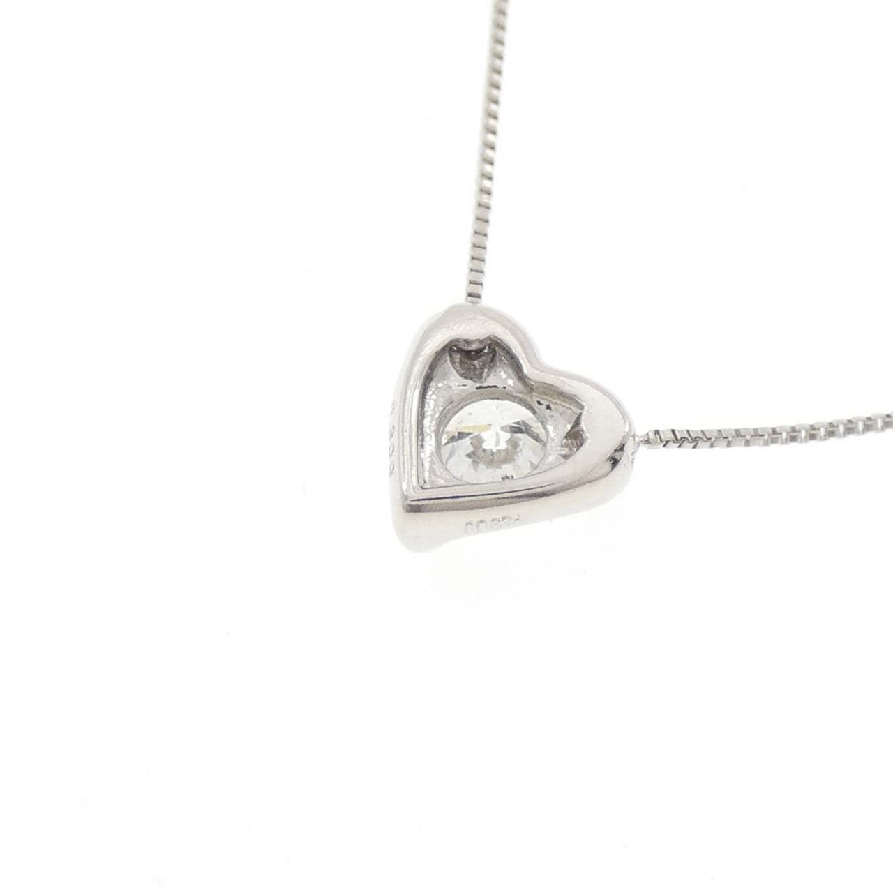 PT900/PT850 ハート ダイヤモンド ネックレス 0.300CT