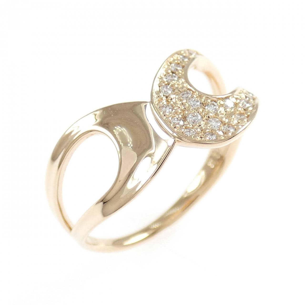 K18PG ダイヤモンド リング 0.12CT