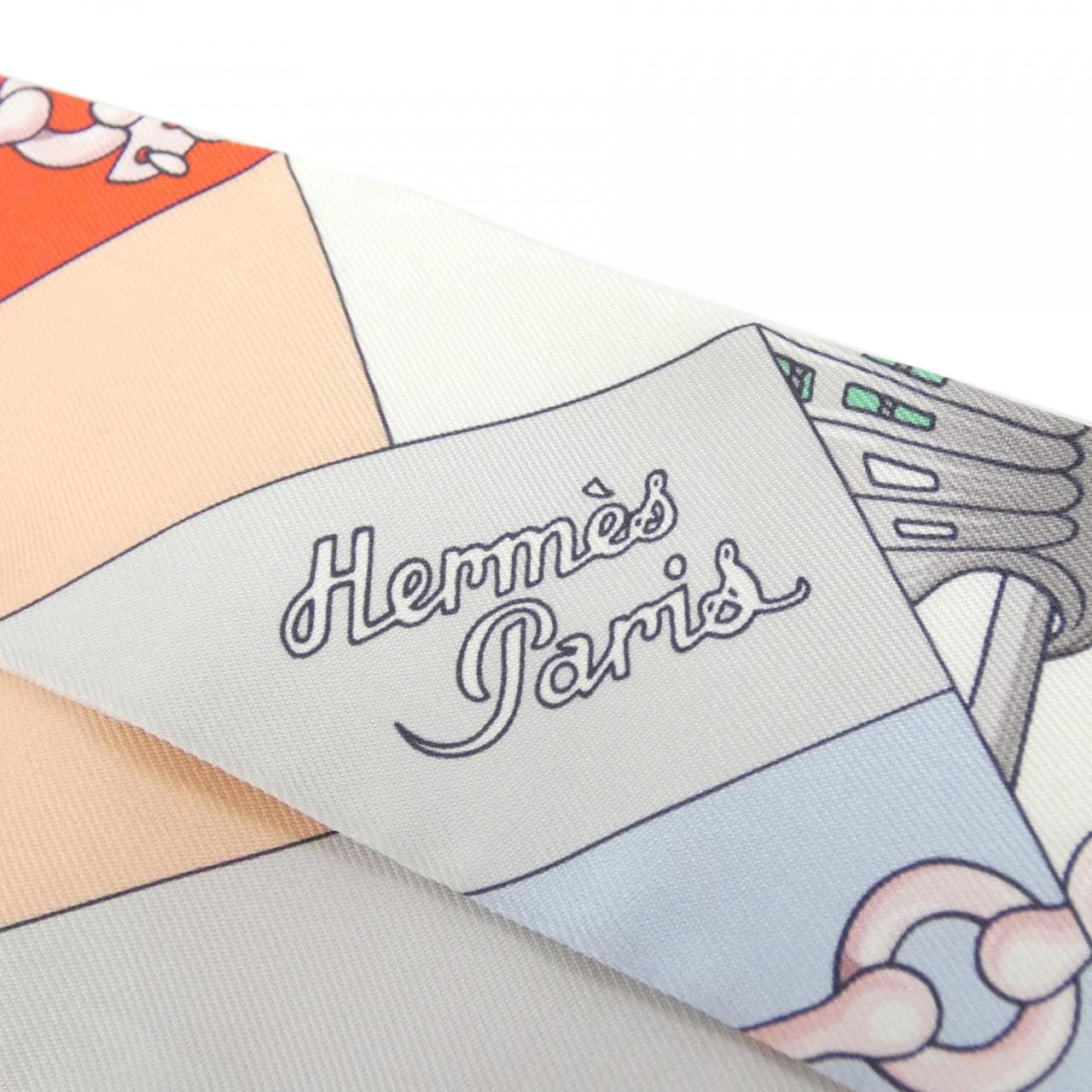 [Unused items] HERMES CLIQUETIS Twilly 061574S Scarf