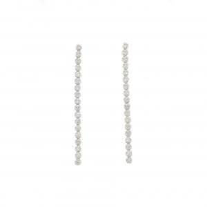 K18WG ダイヤモンド ピアス 0.40CT