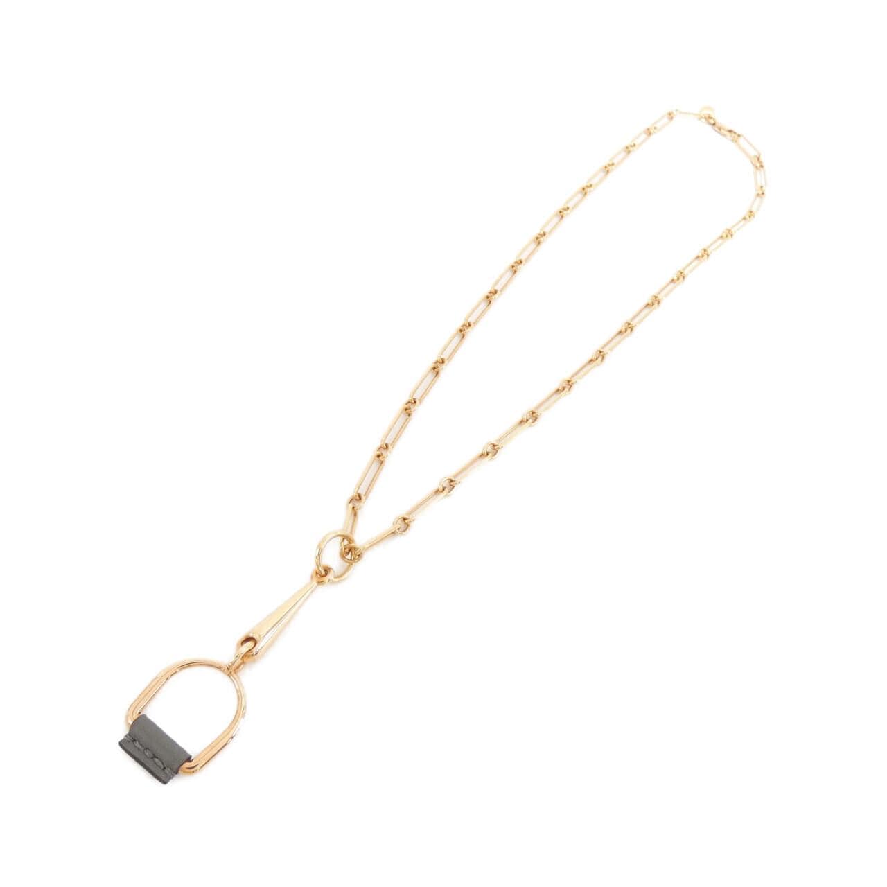国内より即発【HERMES】エリタージュ エケストル ネックレス HERMES エルメス ネックレス エリタージュ エケストル ブラック