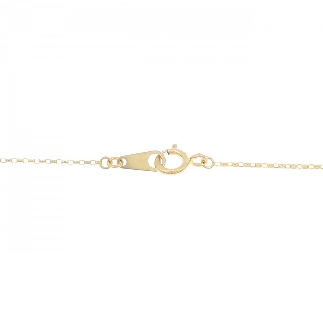 K18YG ソリティア ダイヤモンド ネックレス 0.08CT