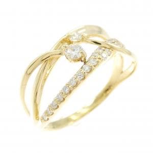 K18YG ダイヤモンド リング 0.22CT