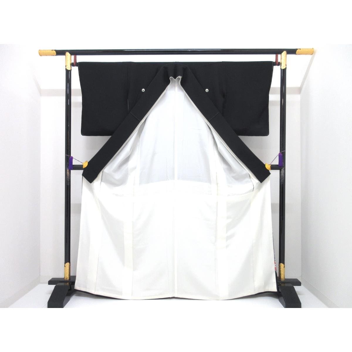 【未使用品】黒留袖　口野春峰　下り藤【本加賀友禅】