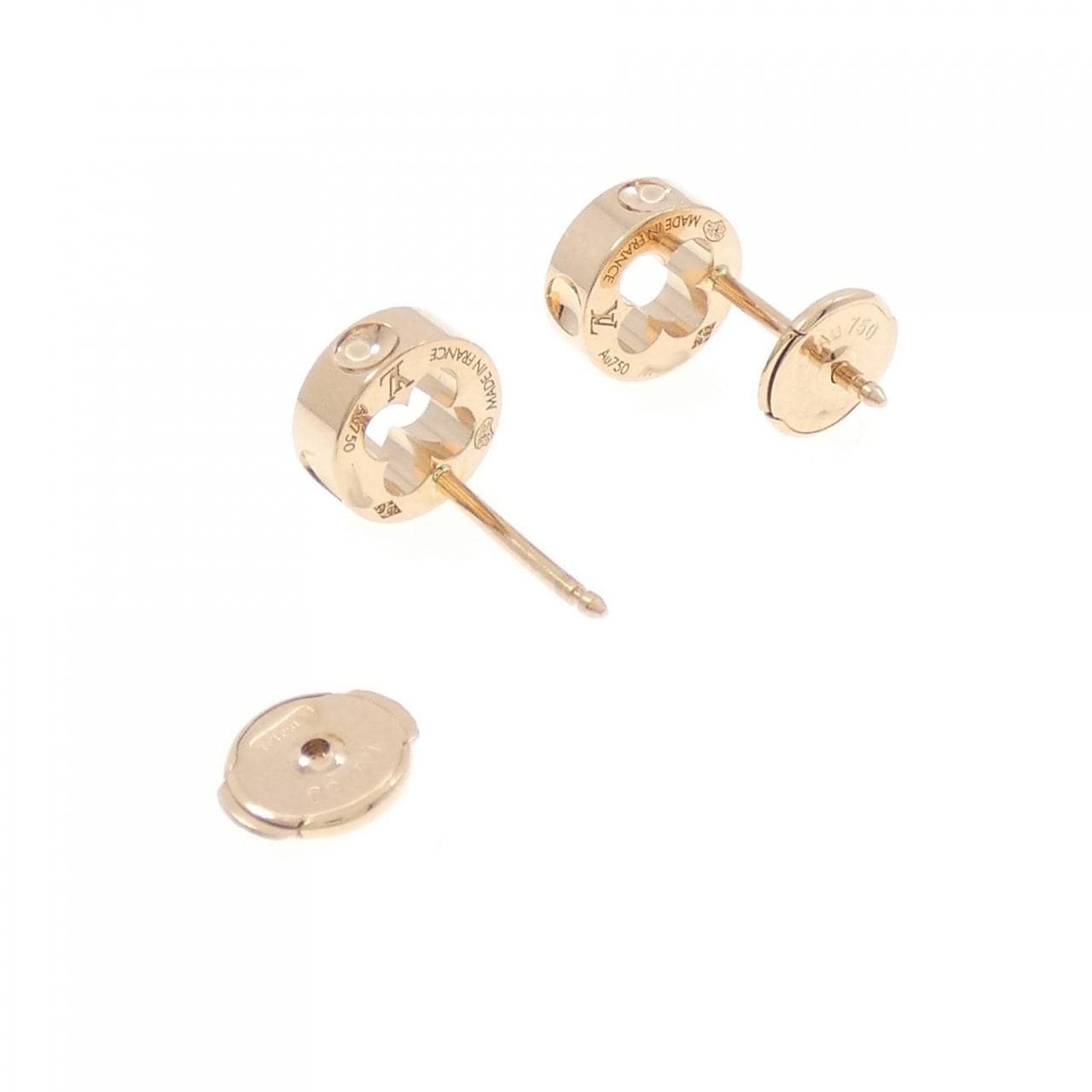 LOUIS VUITTON Vuitton Puce Empreinte Earrings