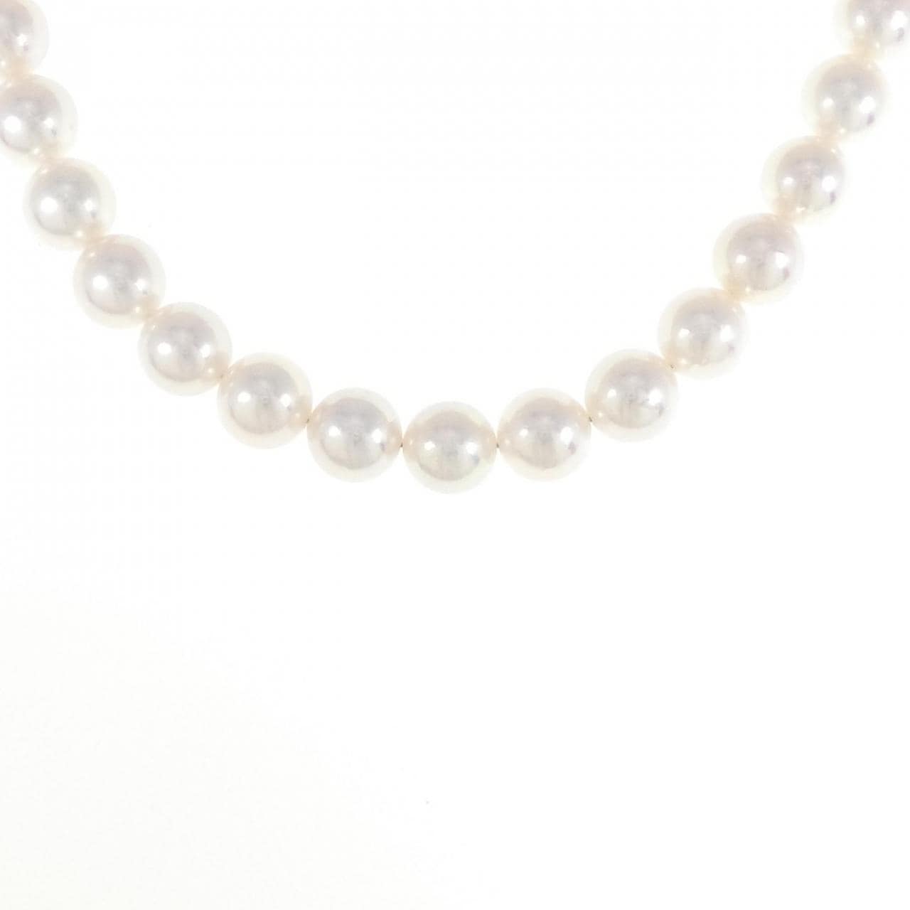 [BRAND NEW] Silver Clasp Akoya Pearl Necklace 7.5-8mm