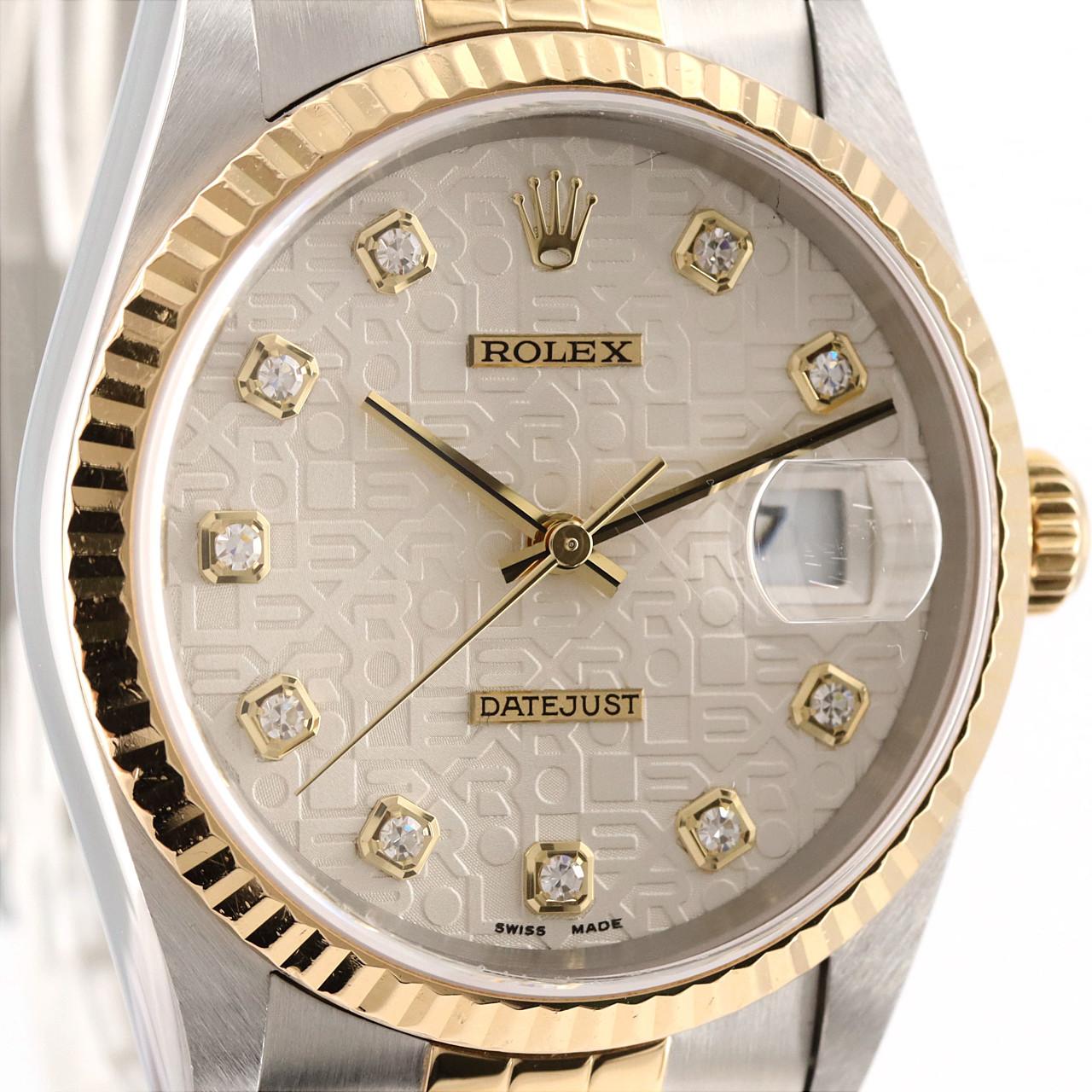 ROLEX Datejust 16233G SSxYG Automatic P number