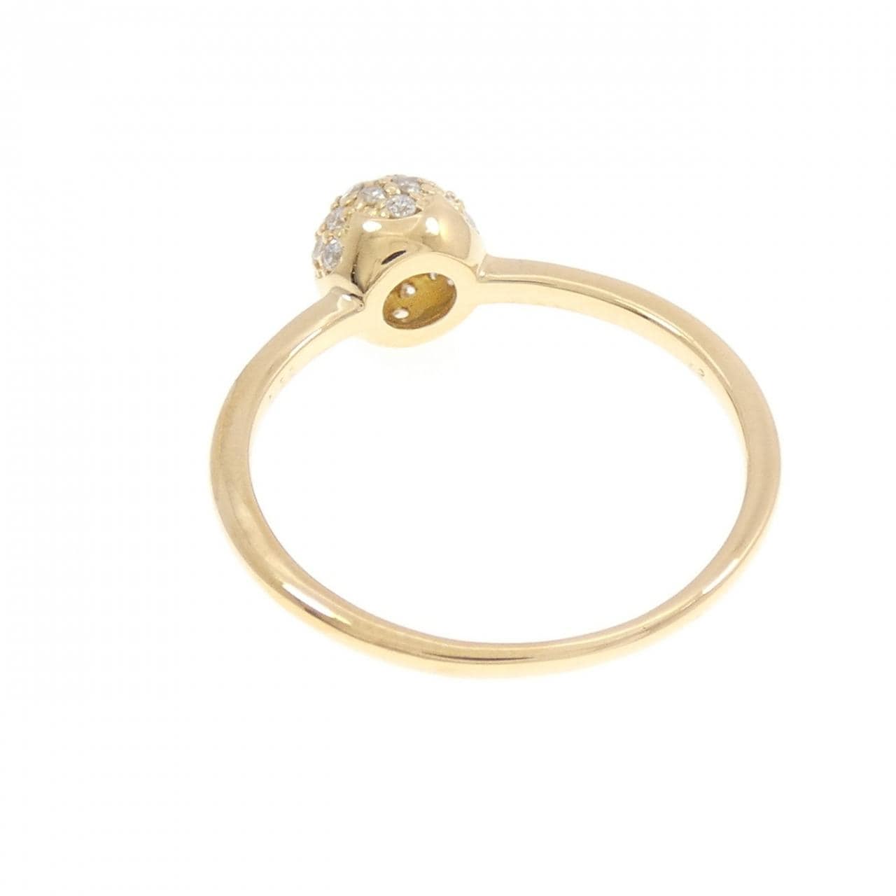 【リメイク】K18YG パヴェ ダイヤモンド リング 0.30CT