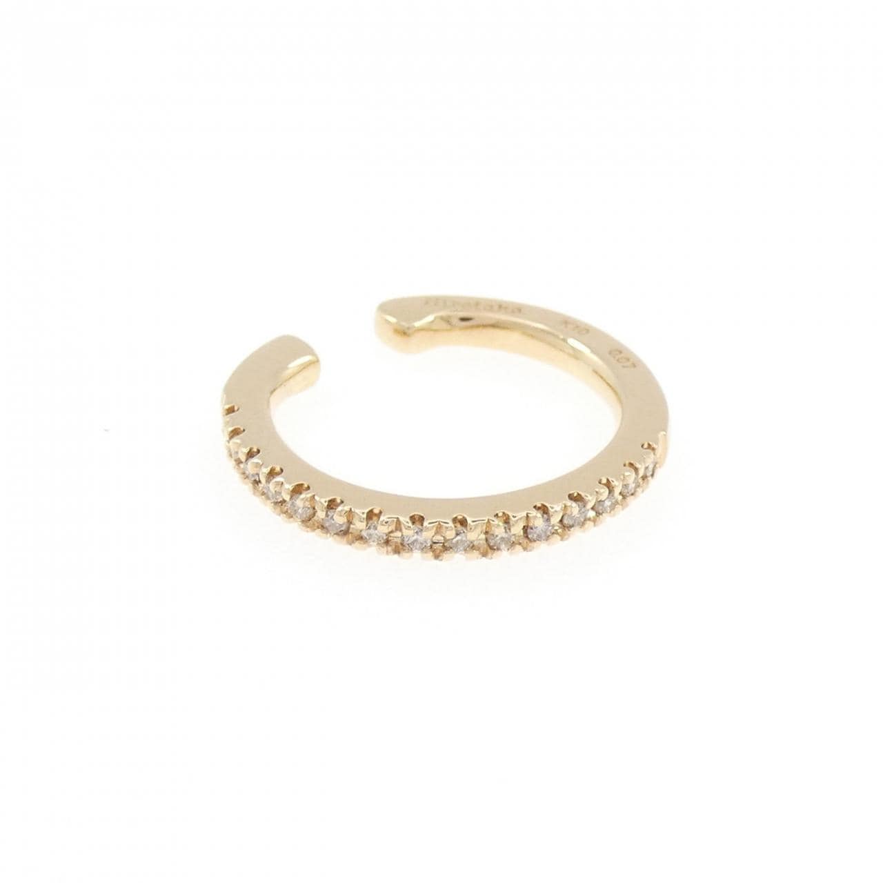 ヒロタカ ゴサマー イヤーカフ 0.07CT 片耳