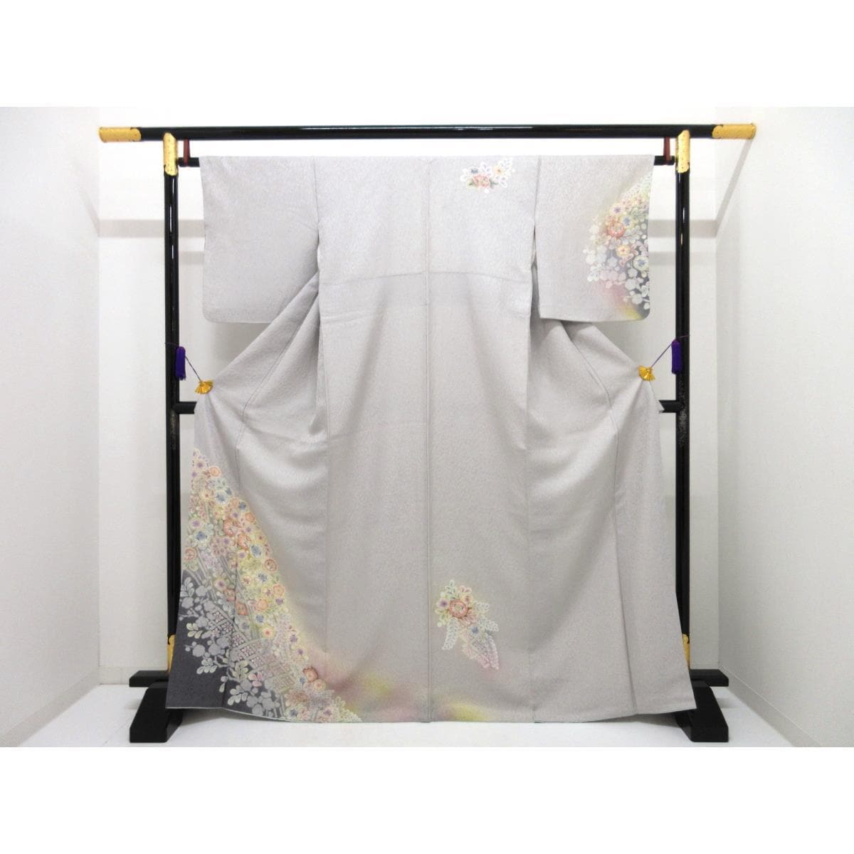 Visiting kimono, Yuzen processing, tie-dyed, gradation dyeing, width L size