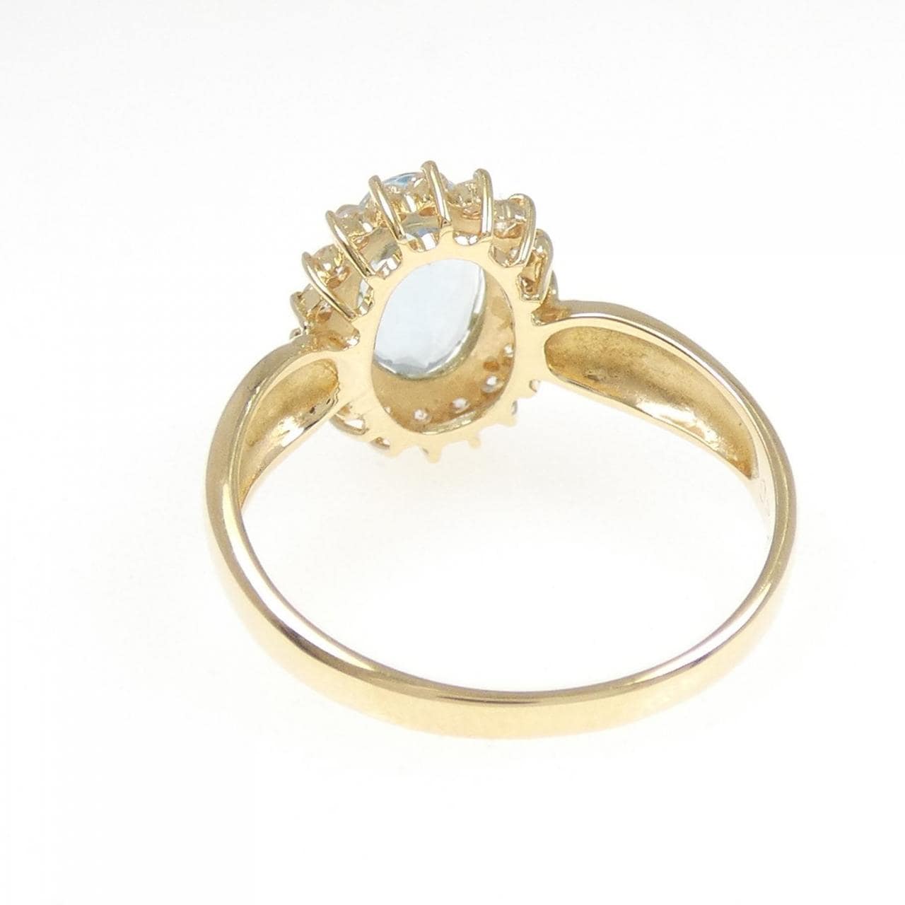 K18YG アクアマリン リング