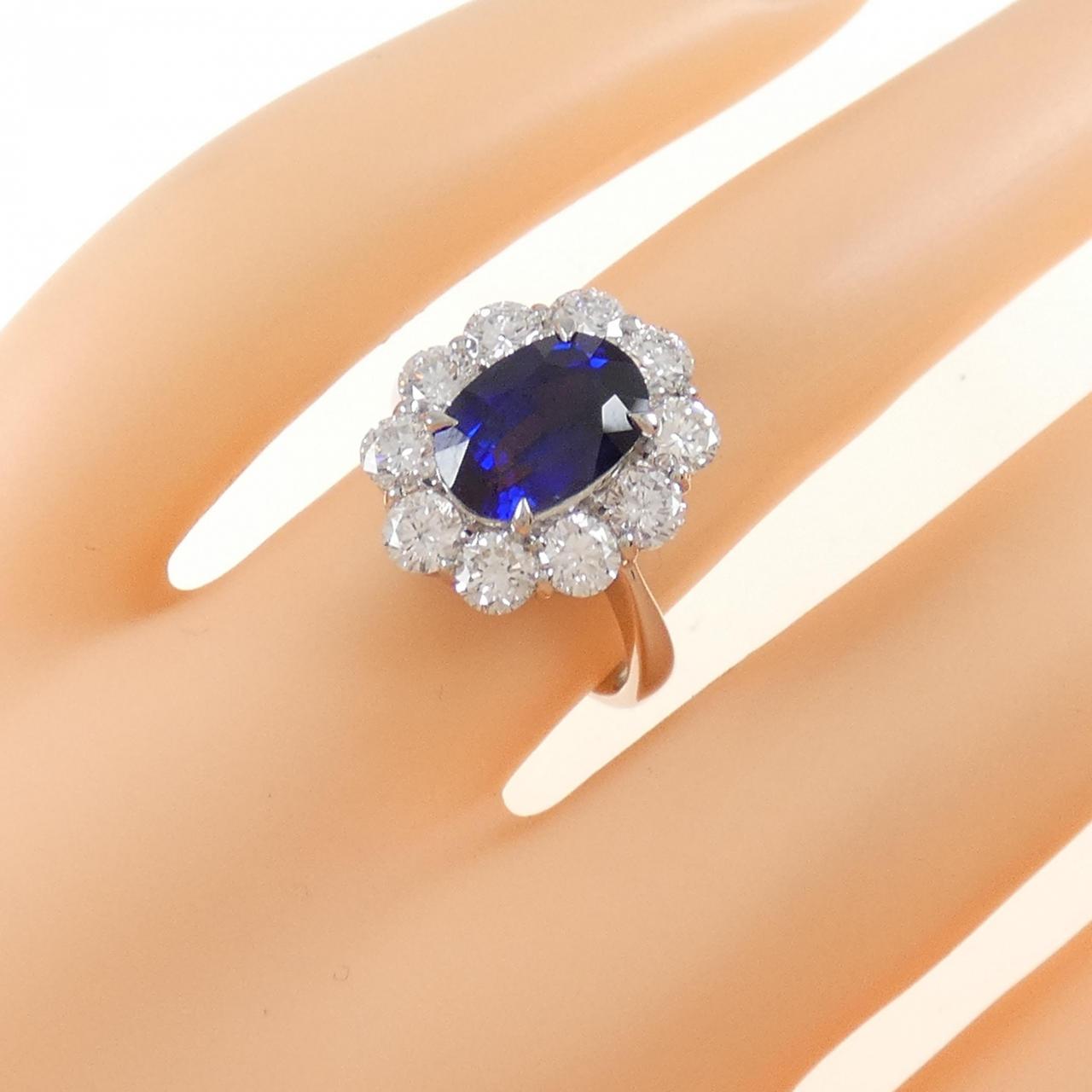 PT900 サファイヤ リング 3.03CT