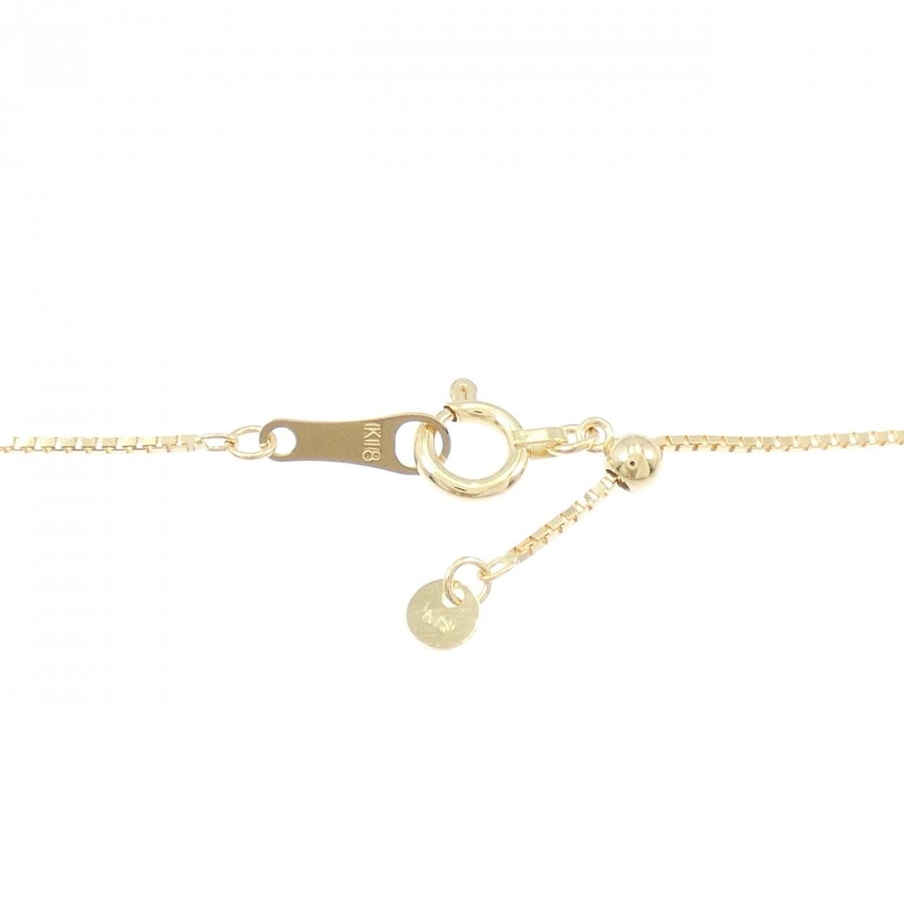 K18YG/K18WG カラーストーン ネックレス