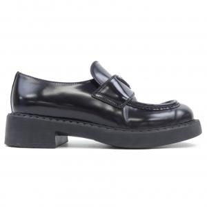 プラダ PRADA チョコレート ローファー トライアングルロゴ 1D246M シューズ