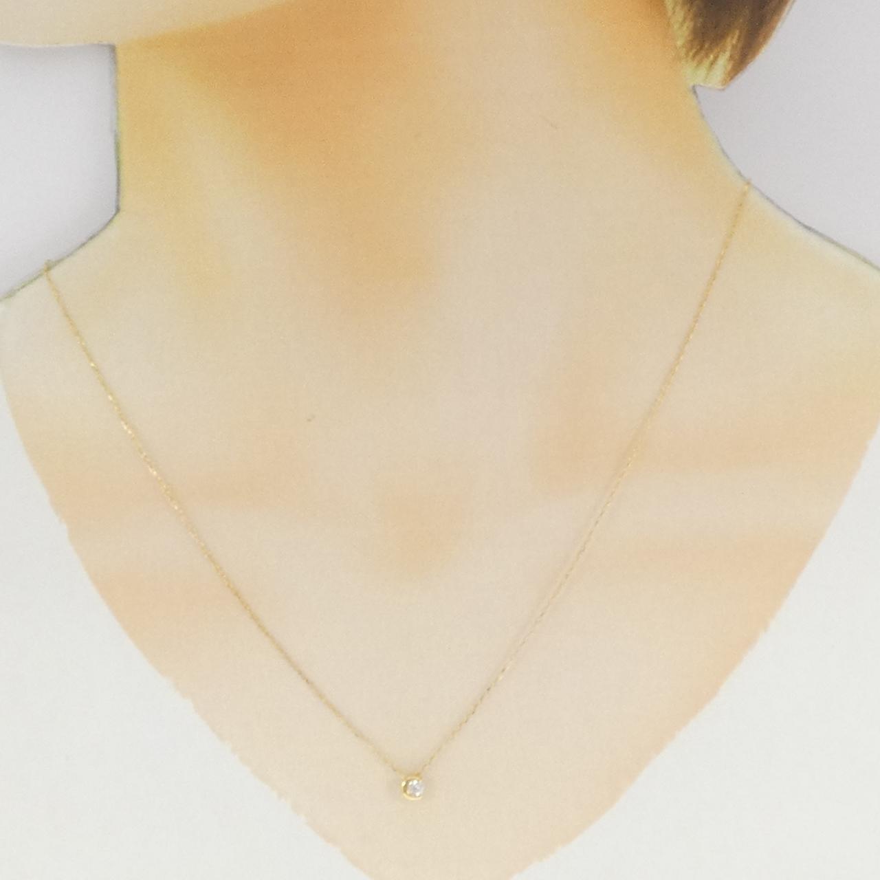 K18YG ダイヤモンド ネックレス 0.10CT