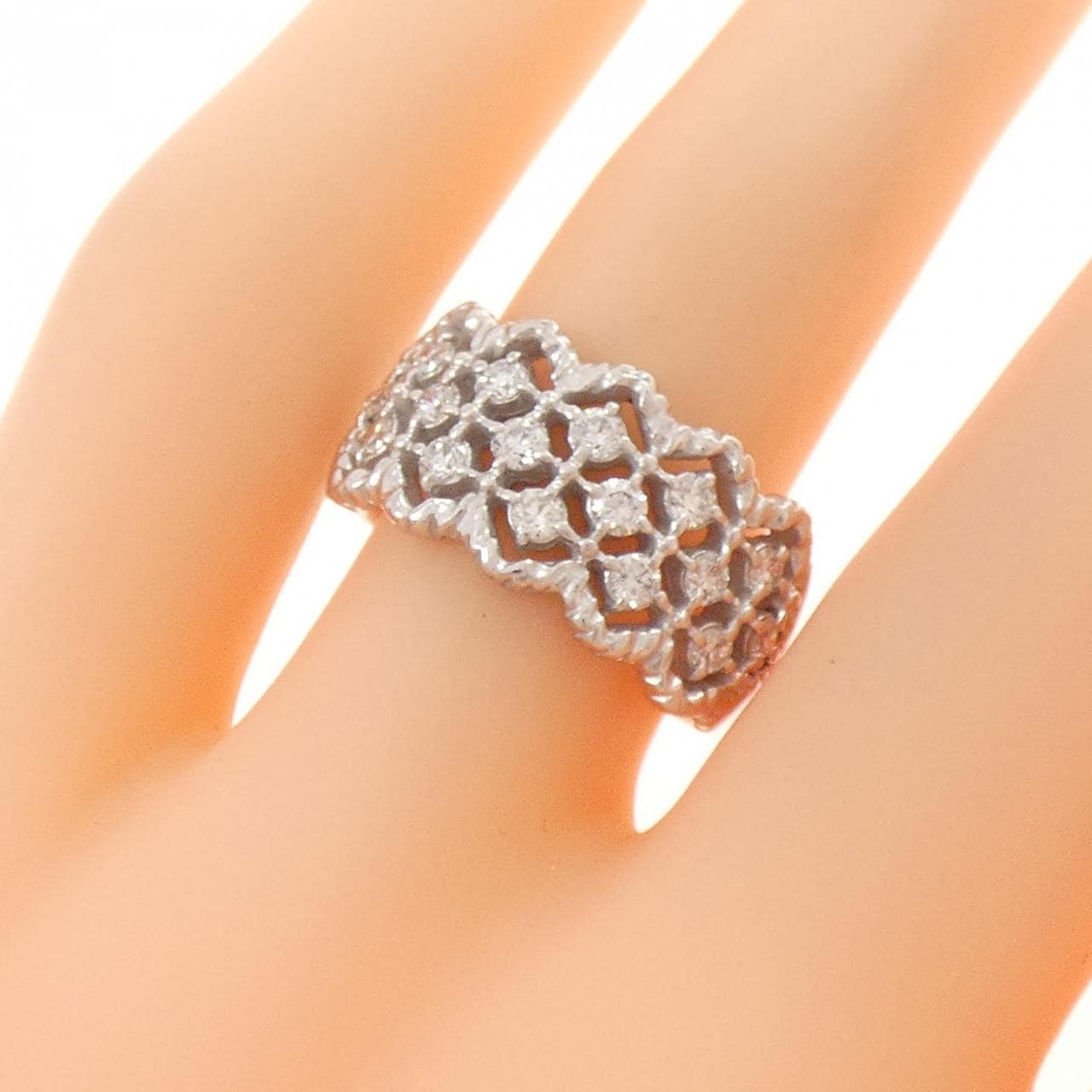 K18WG ダイヤモンド リング 0.50CT