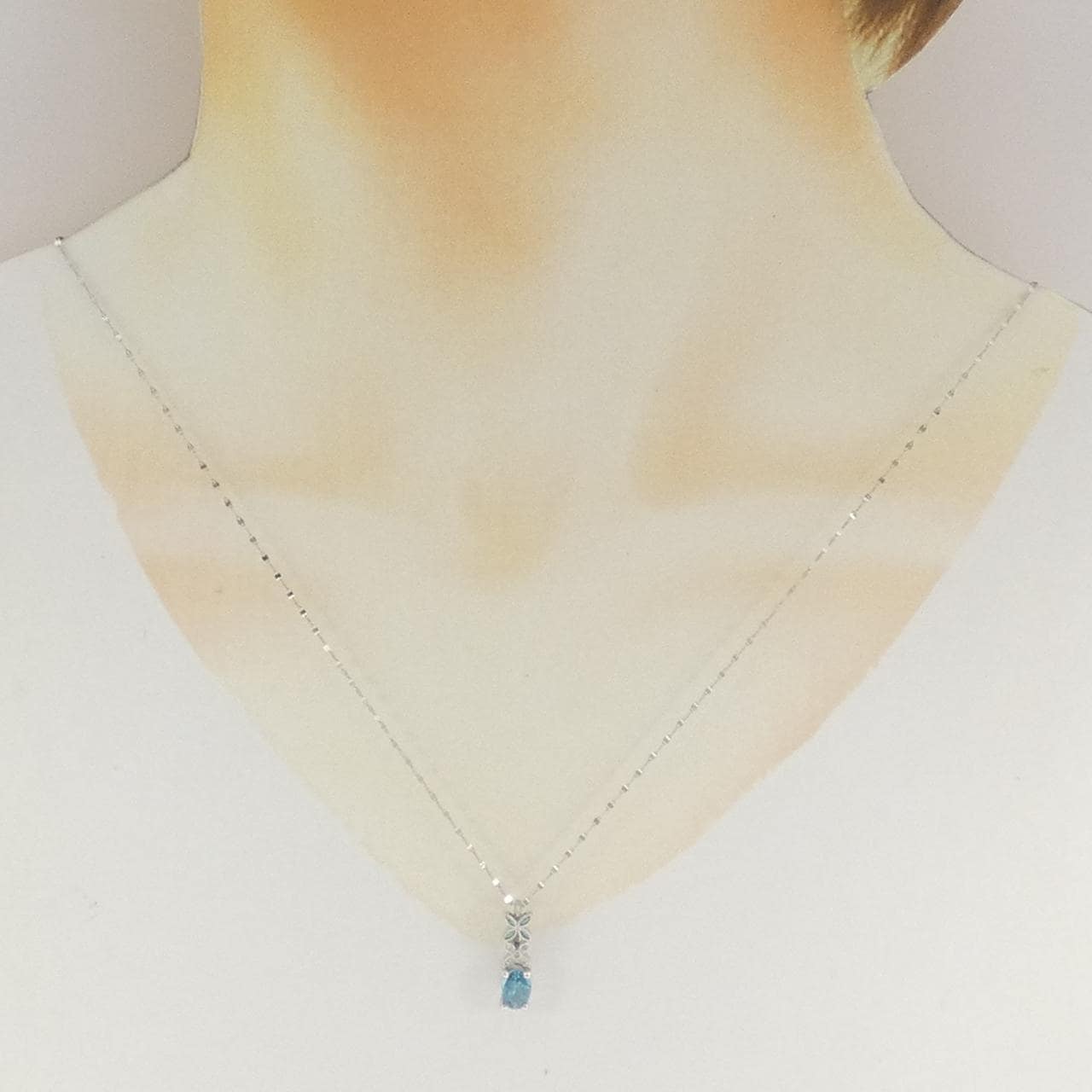 PT900/PT850 ジルコン ネックレス 1.31CT