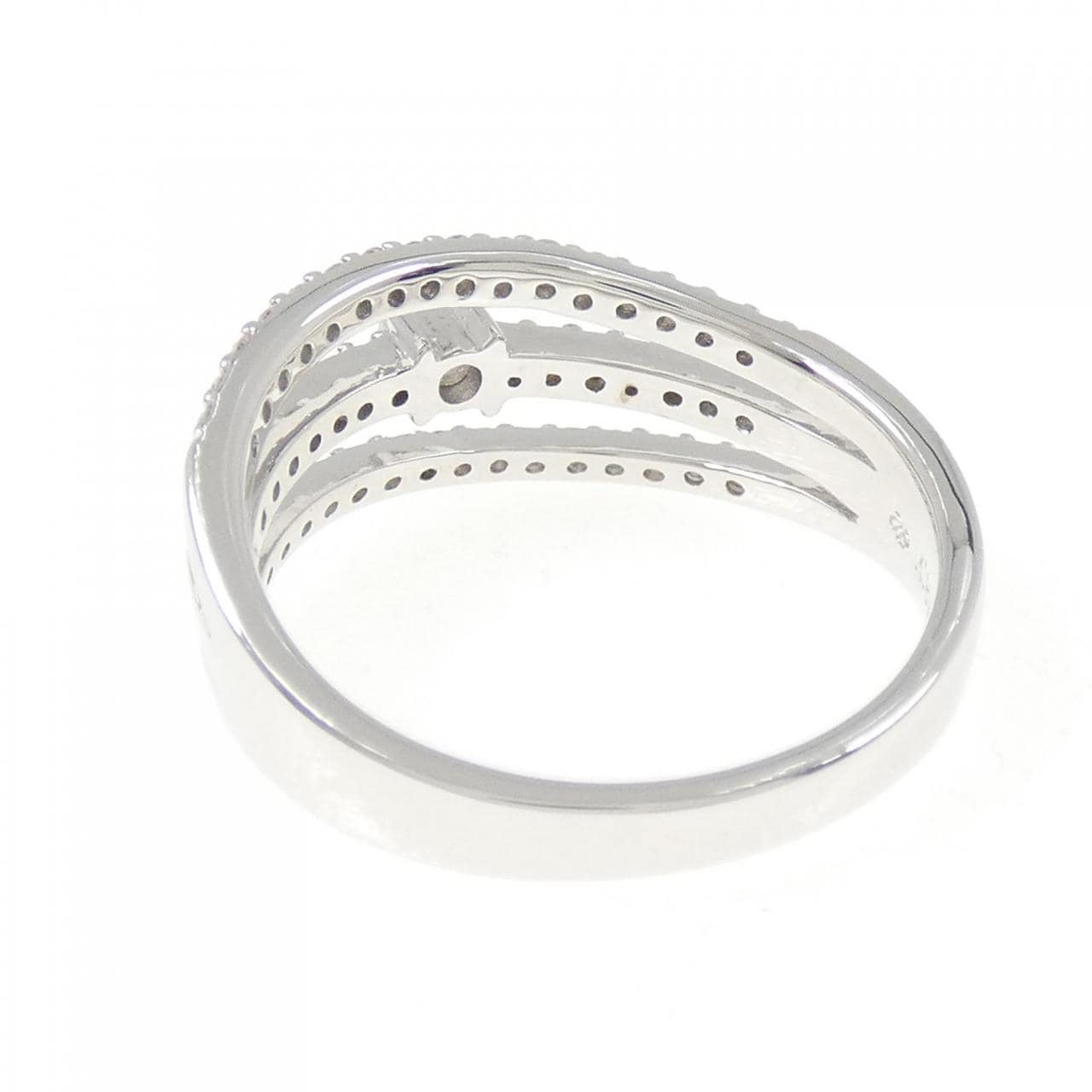 K18WG ダイヤモンド リング 0.33CT