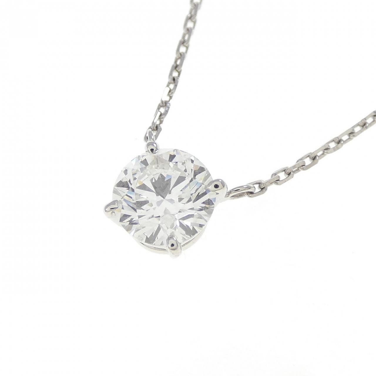 PT900/PT850 ダイヤモンド ネックレス 0.706CT F SI1 VG