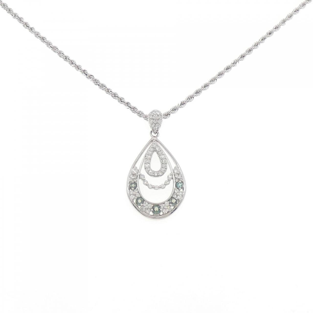 PT900/PT850 アレキサンドライト ネックレス 0.32CT