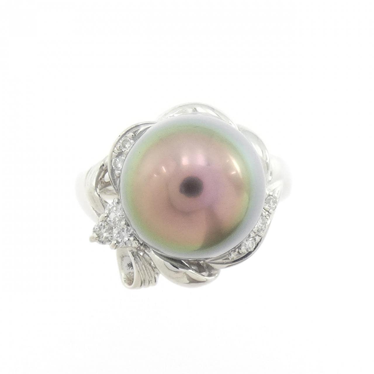 PT900 黒蝶パール リング 10.5mm