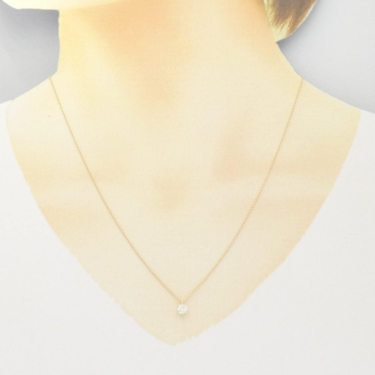 【リメイク】K18YG ダイヤモンド ネックレス 0.302CT I I1 Good