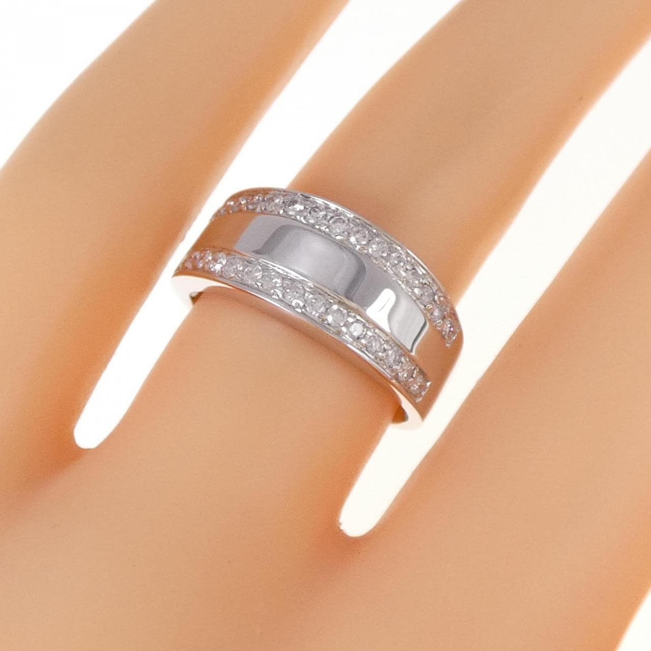 K18WG ダイヤモンド リング 0.30CT