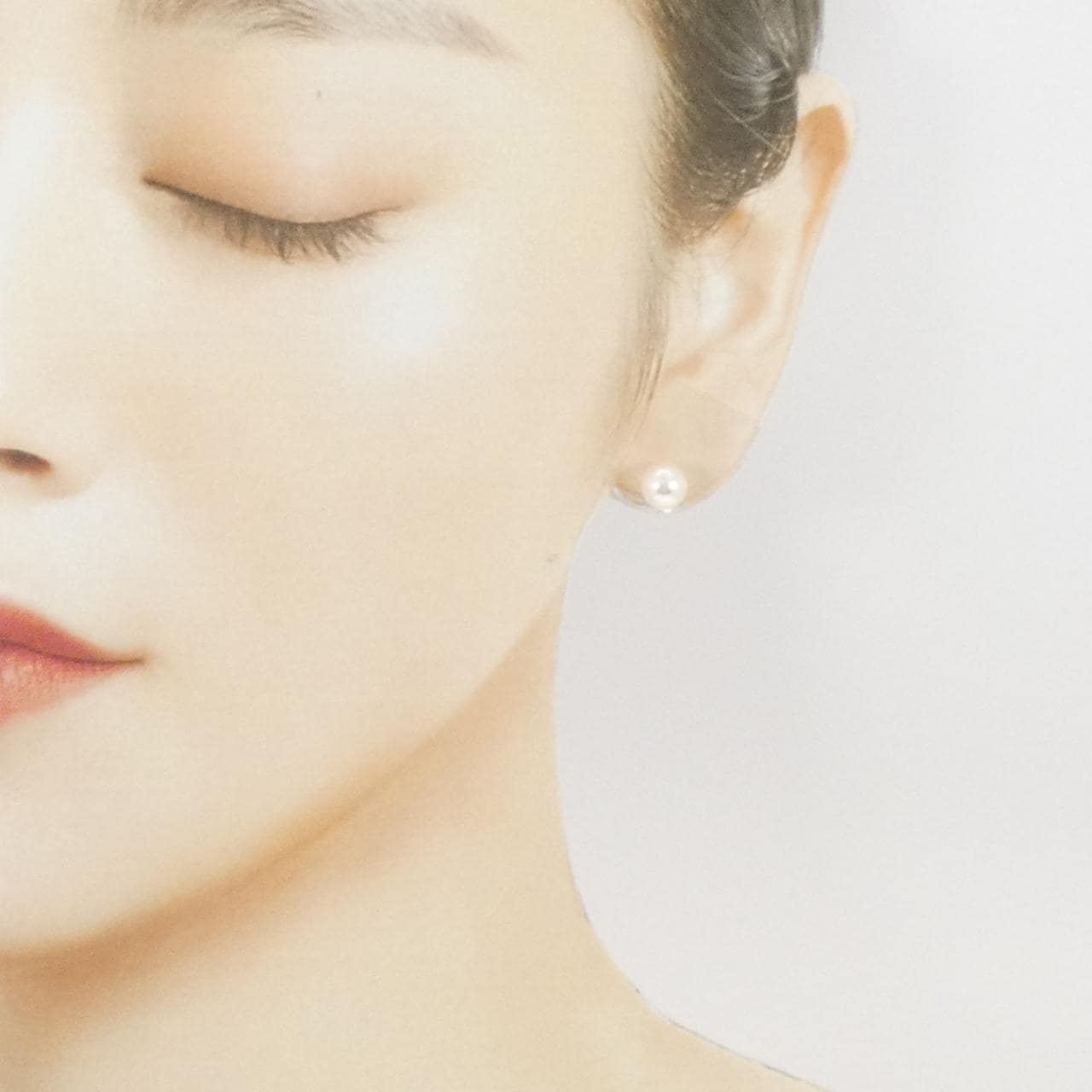 K14WG アコヤパール ピアス 6.9mm