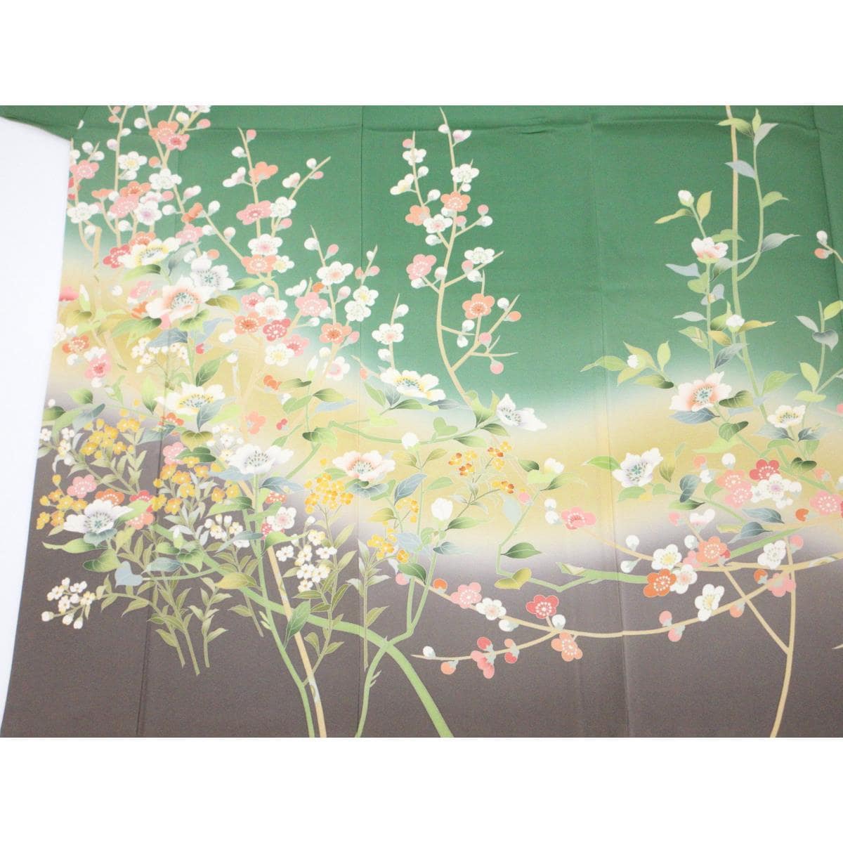 訪問着　友禅加工ボカシ染