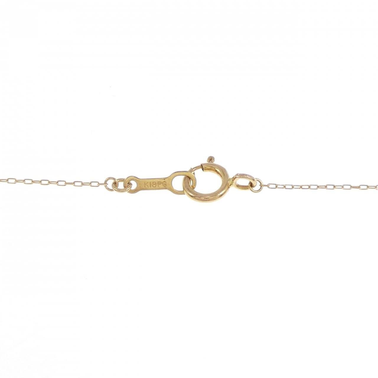 K18PG ダイヤモンド ネックレス 0.11CT
