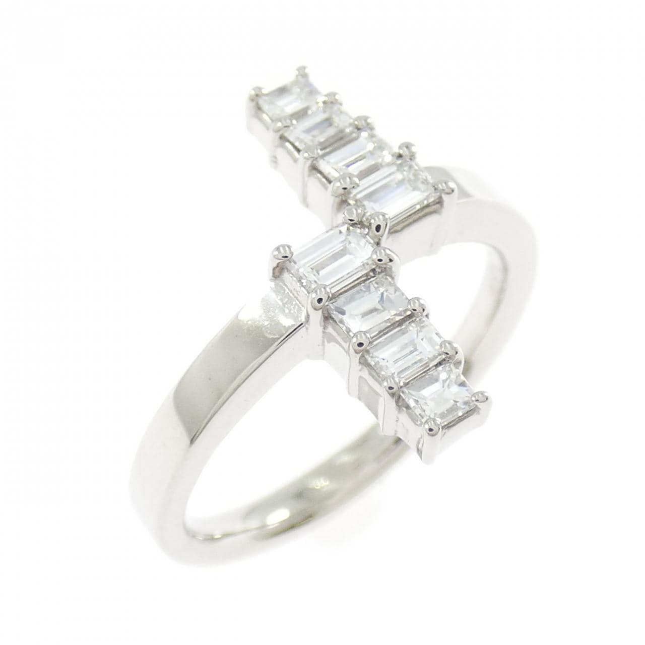 K18WG ダイヤモンド リング 0.53CT