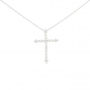 PT900/PT850 クロス ダイヤモンド ネックレス 1.00CT