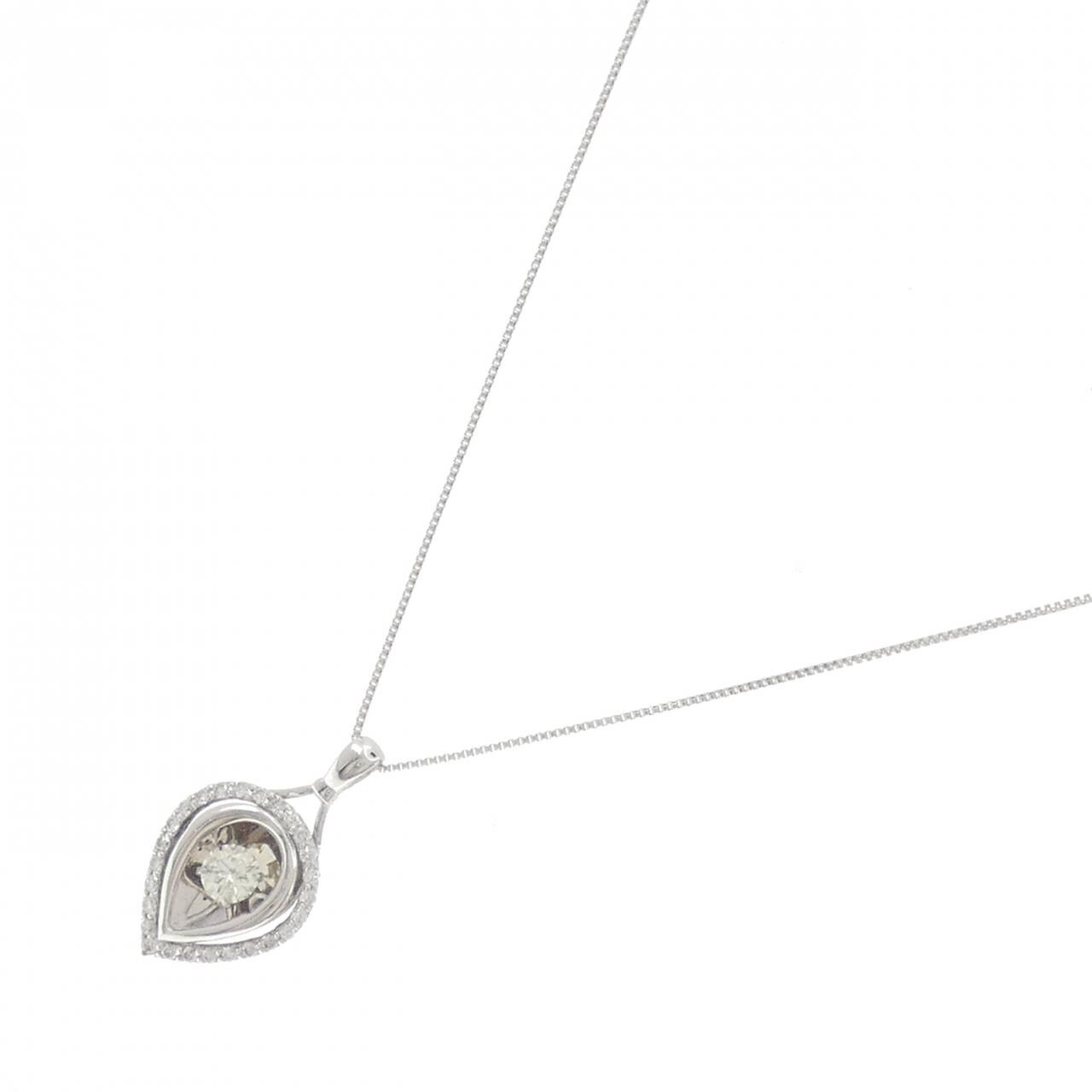 K18WG ダイヤモンド ネックレス 0.20CT