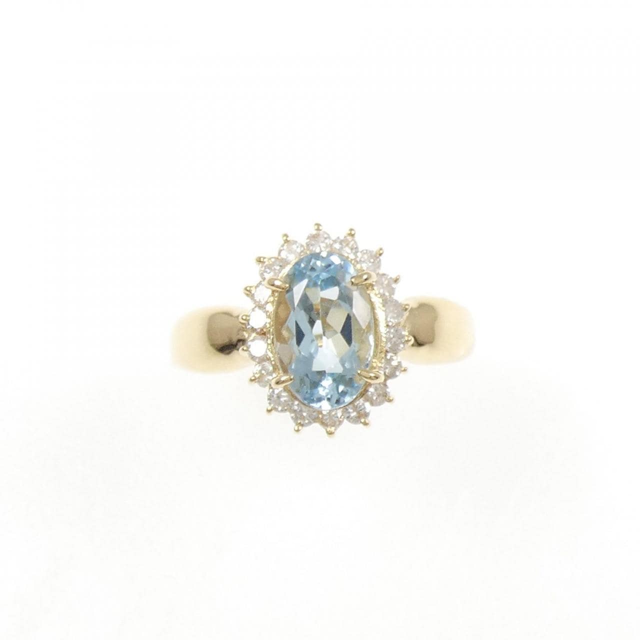 K18YG アクアマリン リング