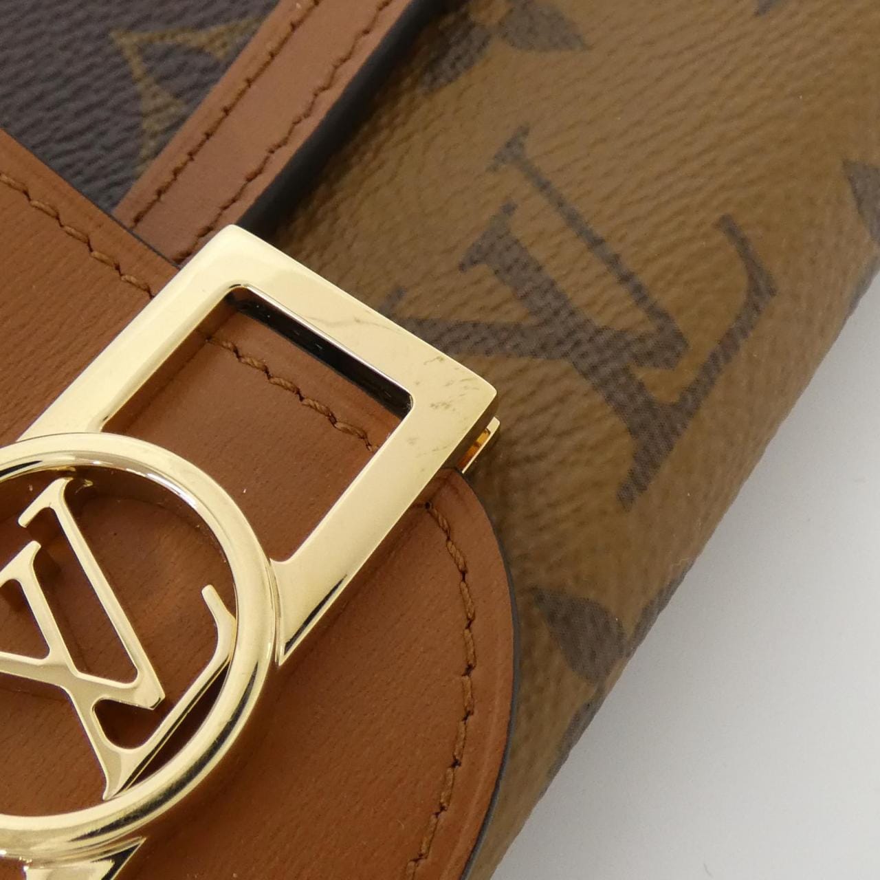 LOUIS VUITTON Monogram Reverse Portefeuille Sarah Dauphine M46645 钱包