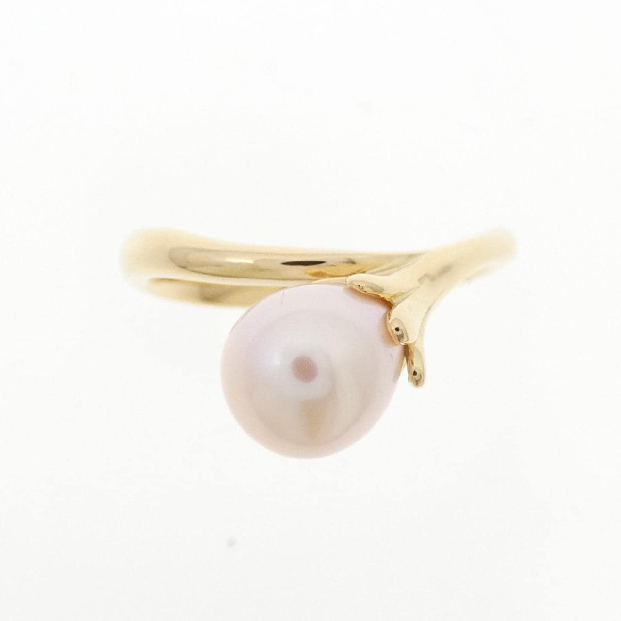 K18YG 淡水パール リング