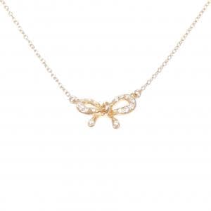 ポンテヴェキオ リボン ダイヤモンド ネックレス 0.06CT