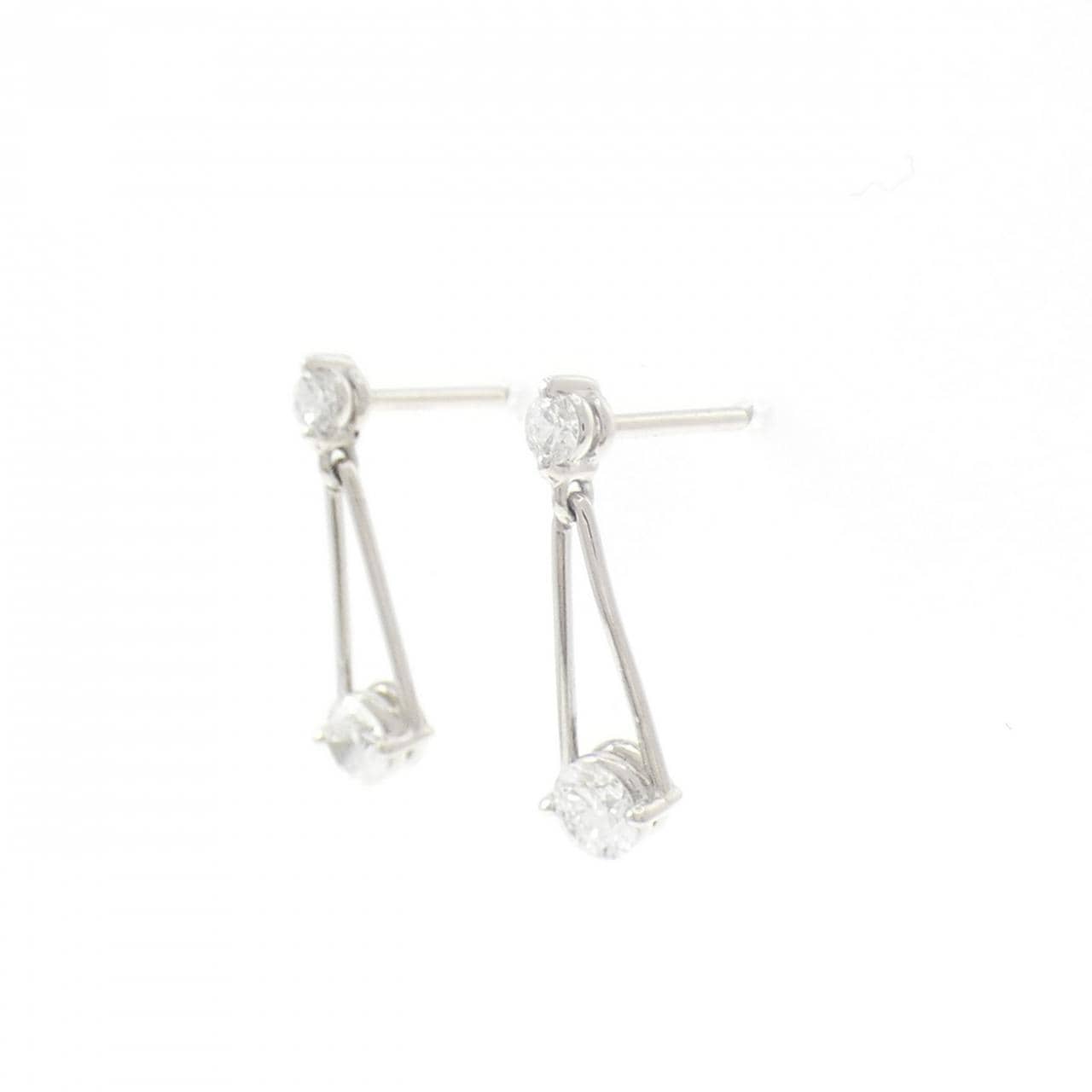 ギンザ タナカ ダイヤモンド ピアス 0.46CT