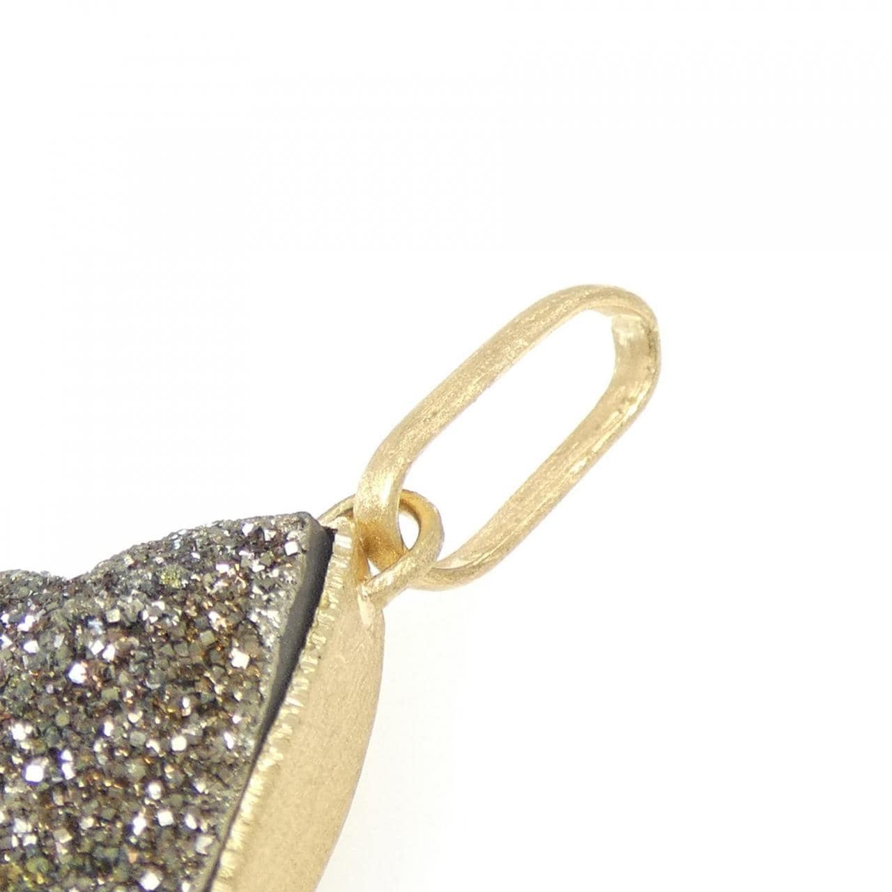 K18YG パイライト ペンダント 20.96CT