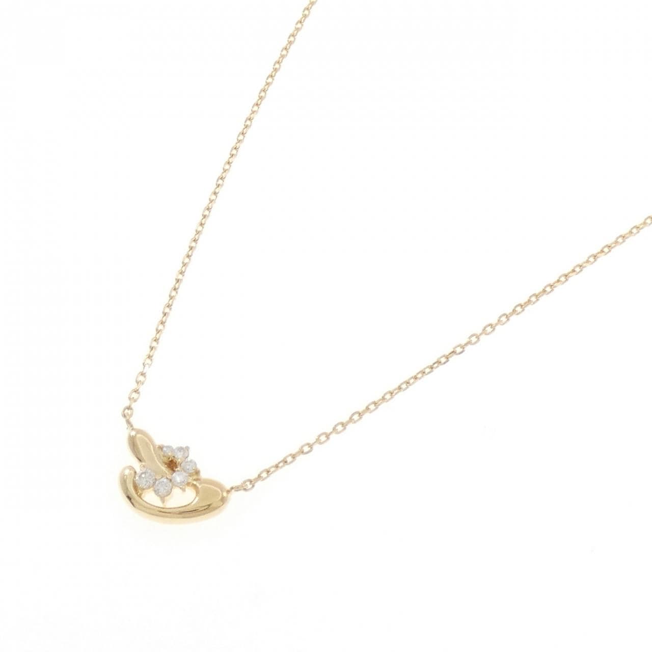 K18YG ダイヤモンド ネックレス 0.20CT