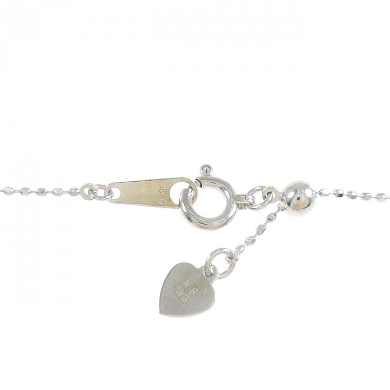 K18WG ダイヤモンド ネックレス 0.50CT