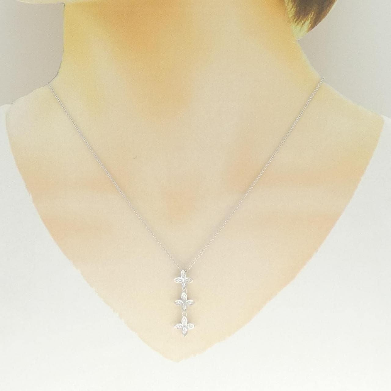 ミキモト ダイヤモンド ネックレス 0.14CT