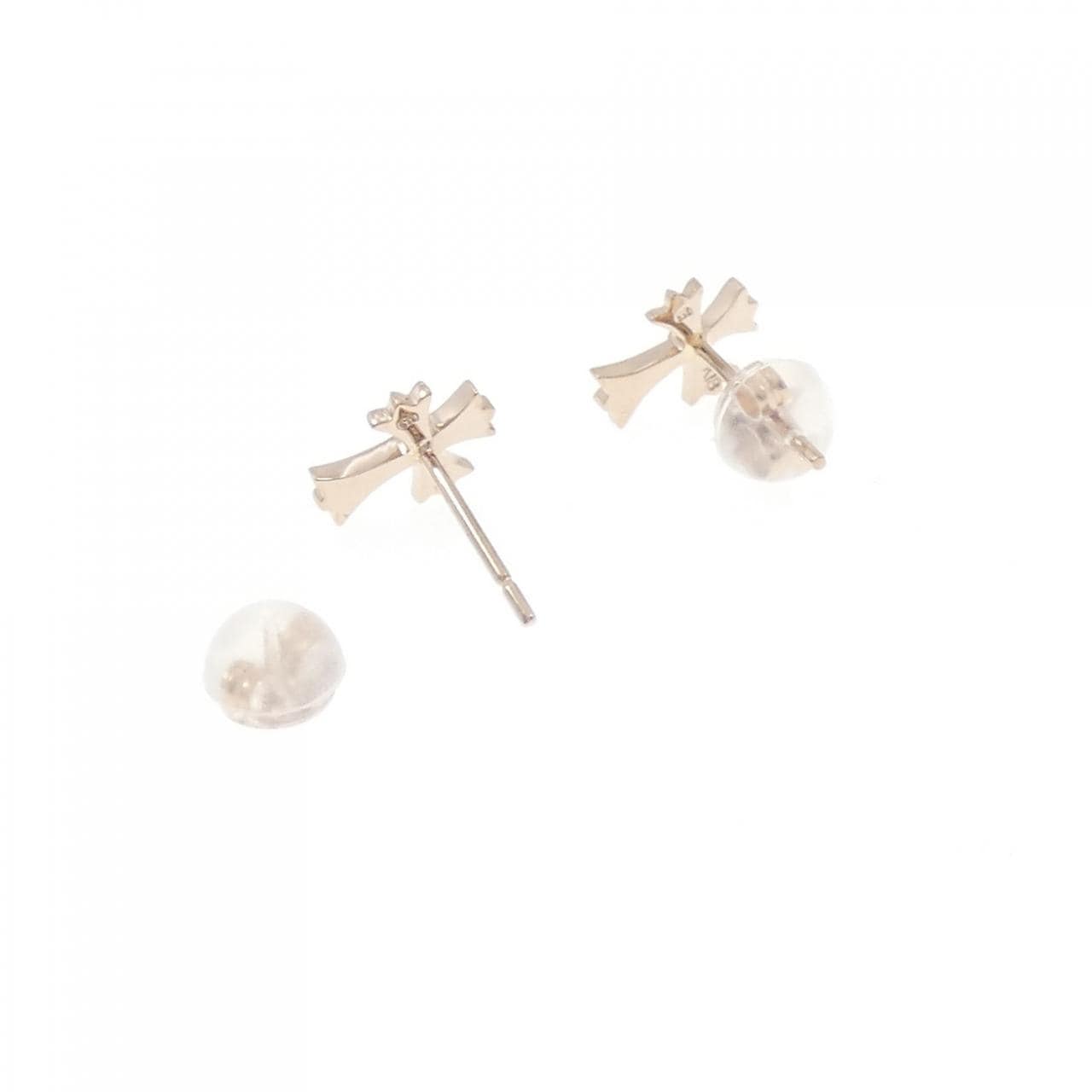 K18PG クロス ピアス