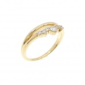K18YG ダイヤモンド ピンキー リング 0.11CT