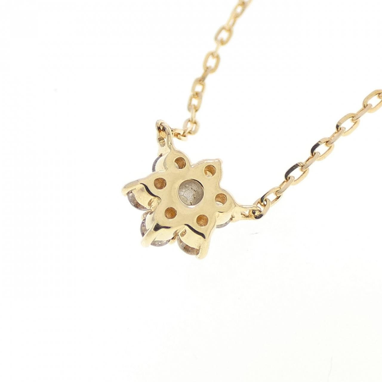 アガット ダイヤモンド ネックレス 0.1CT