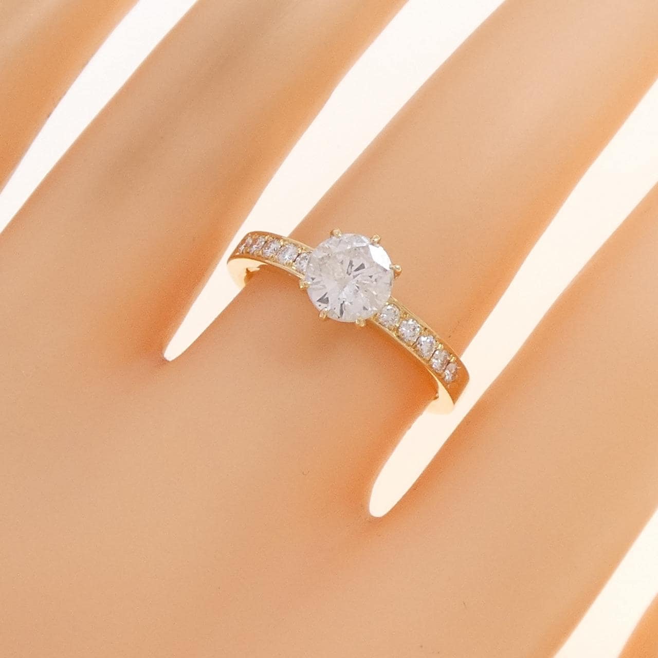 K18YG ダイヤモンド リング 1.00CT